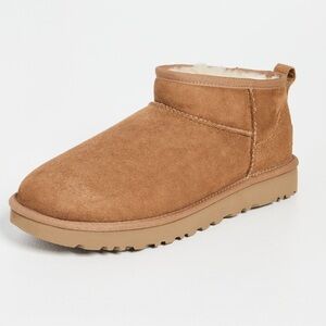 UGG “CLASSIC ULTRA MINI BOOTS” CHESTNUT/8, NWT